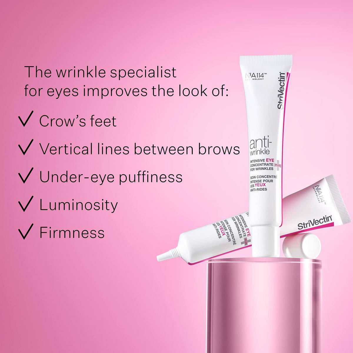 StriVectin cream texture close-up highlighting lightweight, fast-absorbing feel