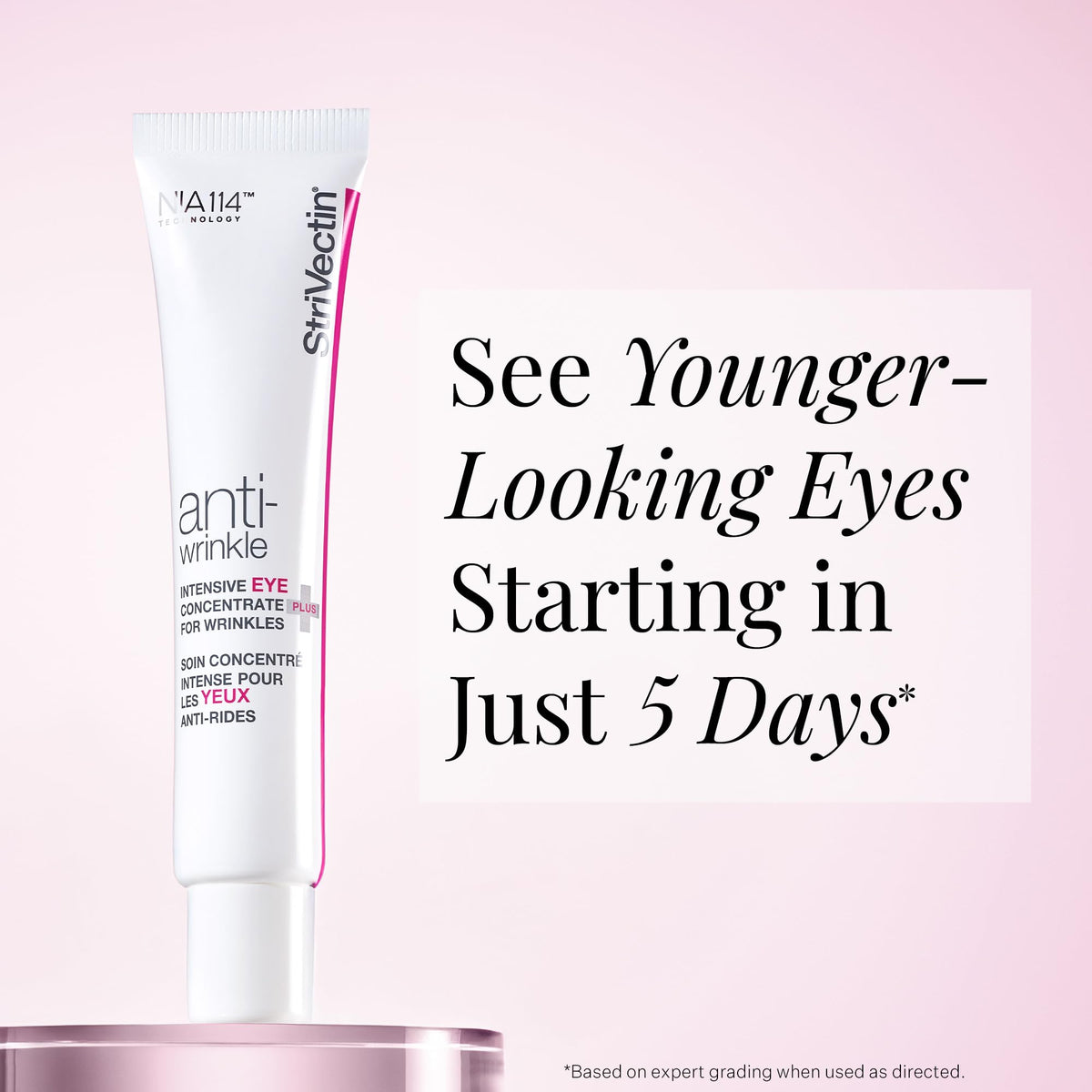 StriVectin cream texture close-up emphasizing fast absorption