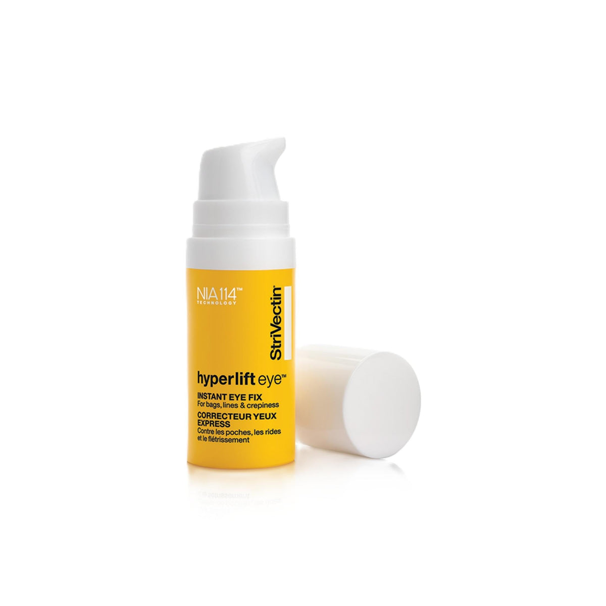 StriVectin front packaging showing product and compact design benefit