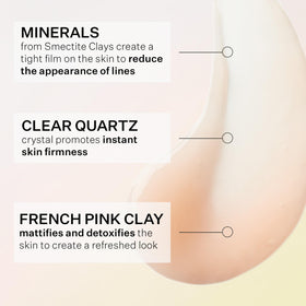 StriVectin cream texture smoothed on skin illustrating lightweight blendability