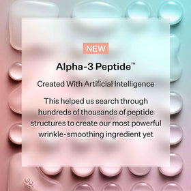StriVectin display of peptide ingredients emphasizing collagen support