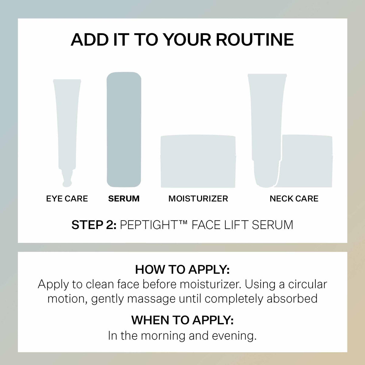 StriVectin on bathroom counter in morning routine showing daily use benefit