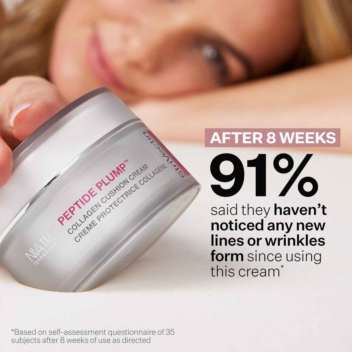 StriVectin lifestyle on bathroom vanity showing daily use and curated routine benefit