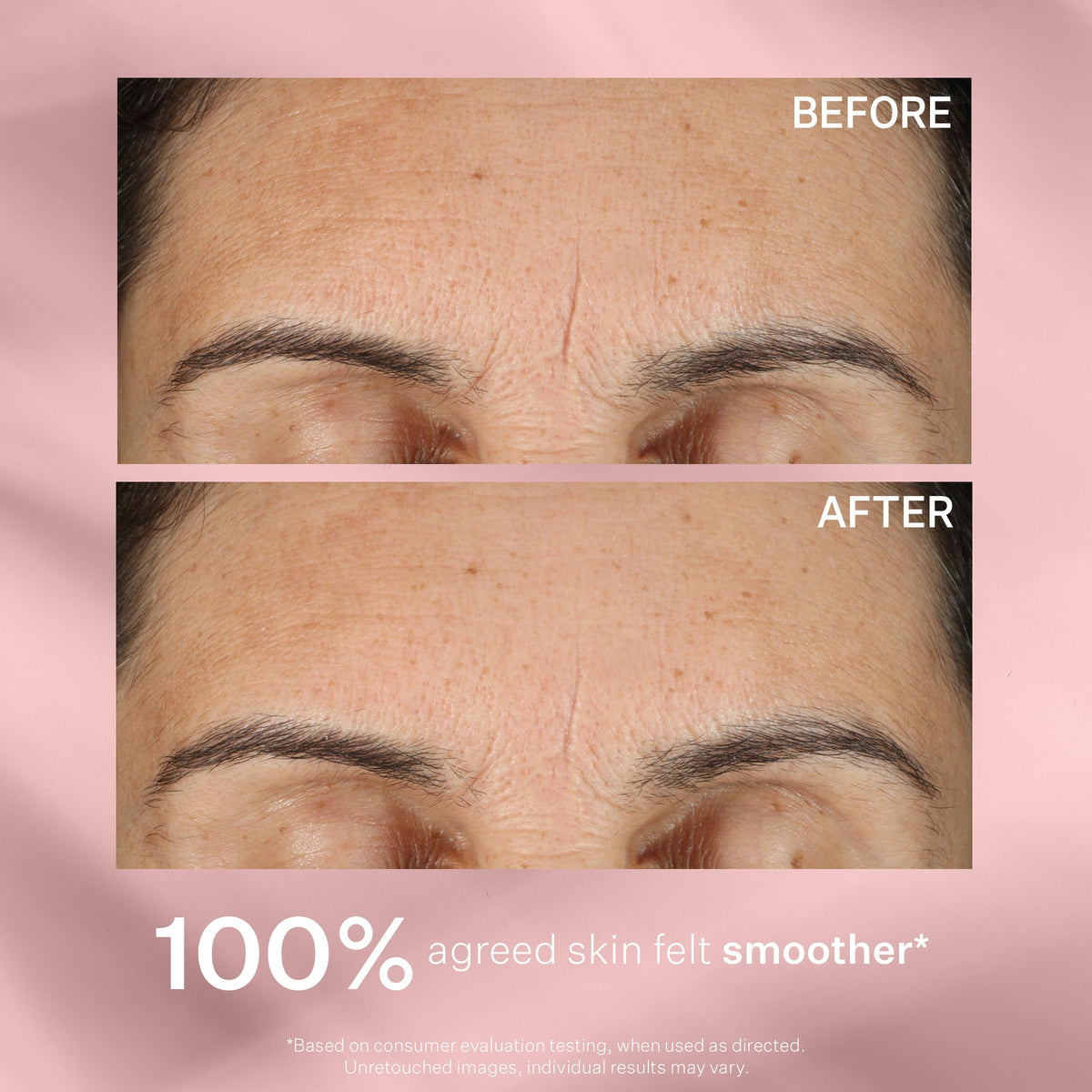StriVectin ingredient label close-up showing non-comedogenic, paraben-free benefit