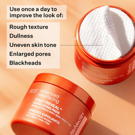 StriVectin close-up of pad texture highlighting gentle exfoliation