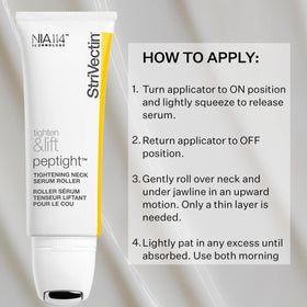 StriVectin ingredient label highlighting NIA-114 and peptide benefits