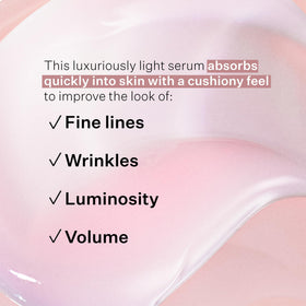 StriVectin serum texture close-up showing lightweight gel that absorbs quickly