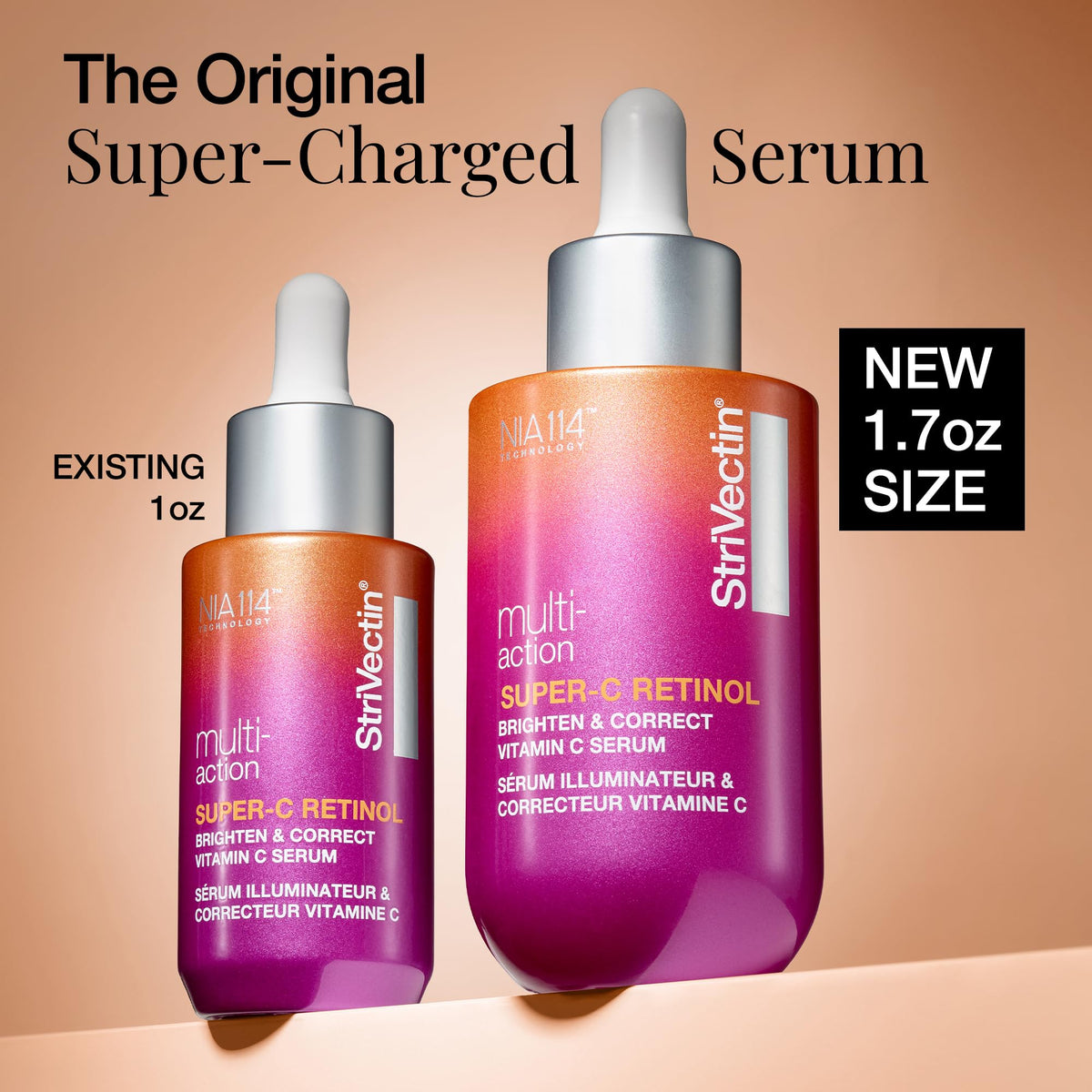 StriVectin dropper dispensing serum highlighting precise application