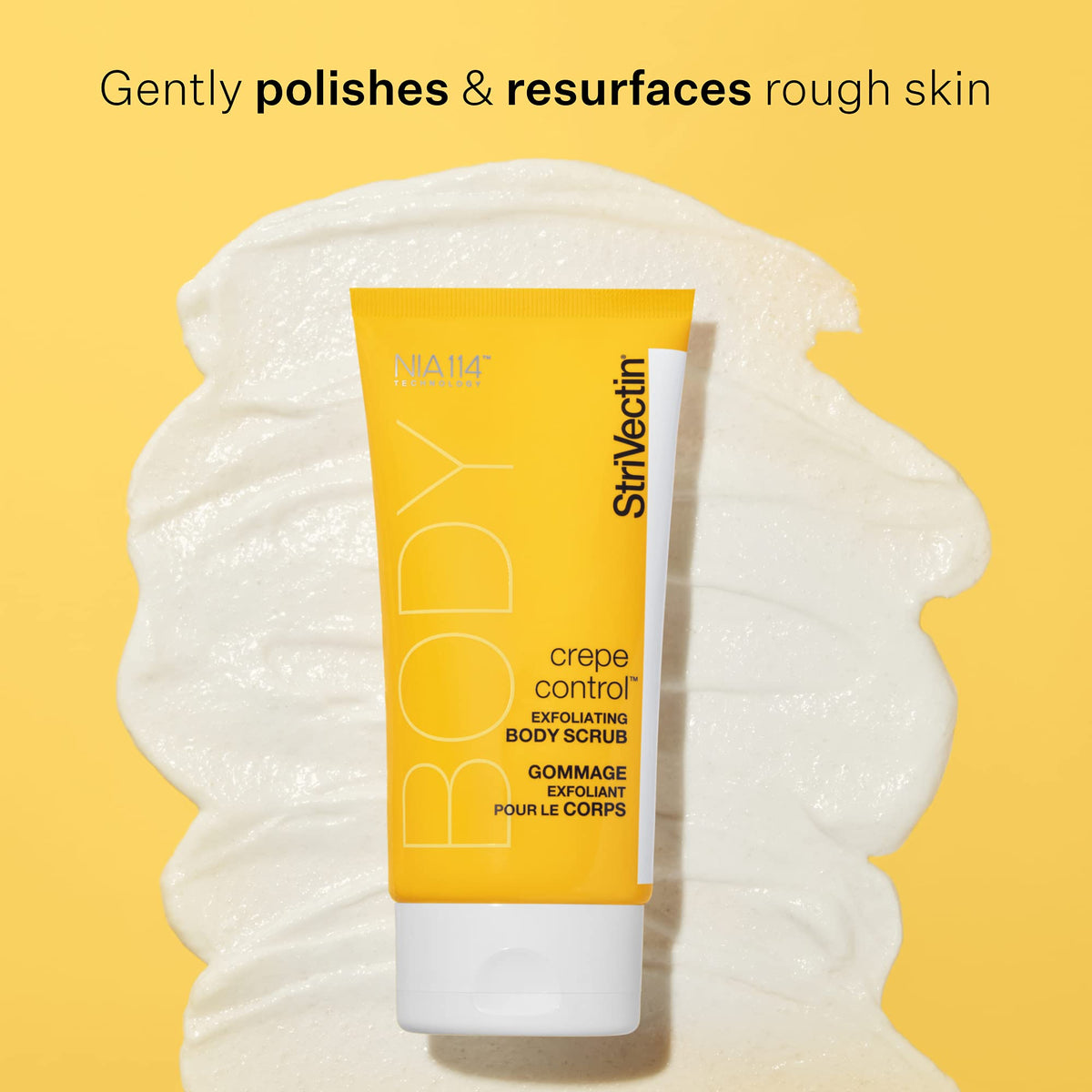 StriVectin close-up of exfoliating beads and texture for visible resurfacing