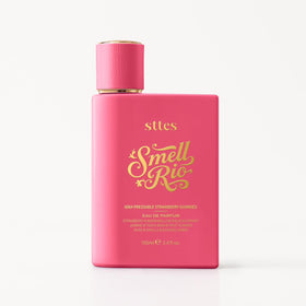 Sttes bottle styled on dresser with accessories demonstrating everyday use