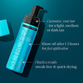 St.Tropez applicator mitt in use creating an even streak‑free finish