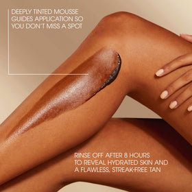 St.Tropez before and after legs showing richer, darker natural tan