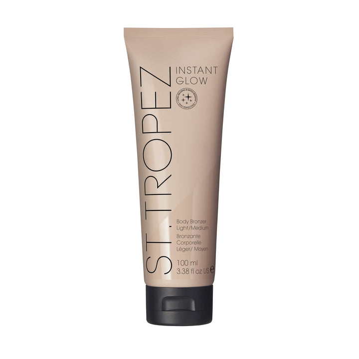 St.Tropez bronzer front packaging showing product and branding, fast application benefit