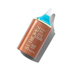 St.Tropez front bottle showing clean bronzing tint packaging and benefit