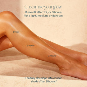 St.Tropez pump dispensing tinted mousse for controlled application