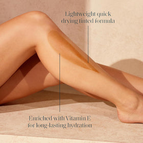 St.Tropez product label closeup highlighting vegan and clean ingredients