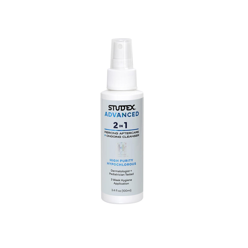 Studex front packaging showing 3.4oz bottle and clear product benefits