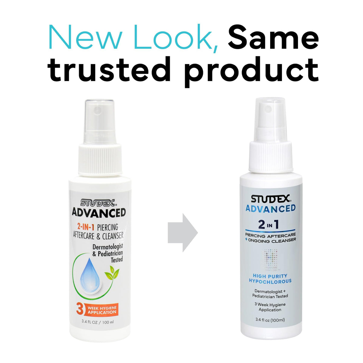 Studex spray nozzle close-up demonstrating precise, hygienic application
