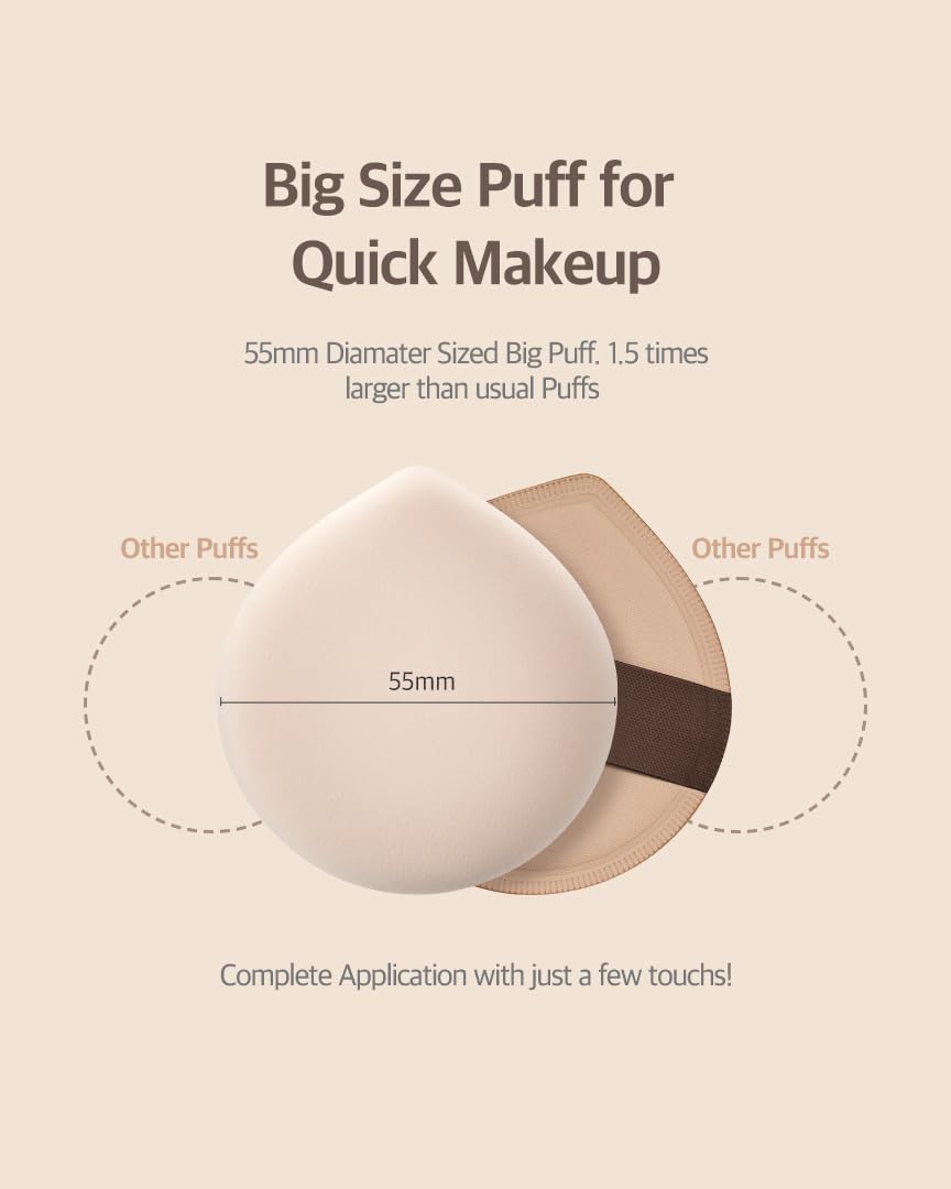STUDIO17 puff stored in included plastic case for hygienic travel