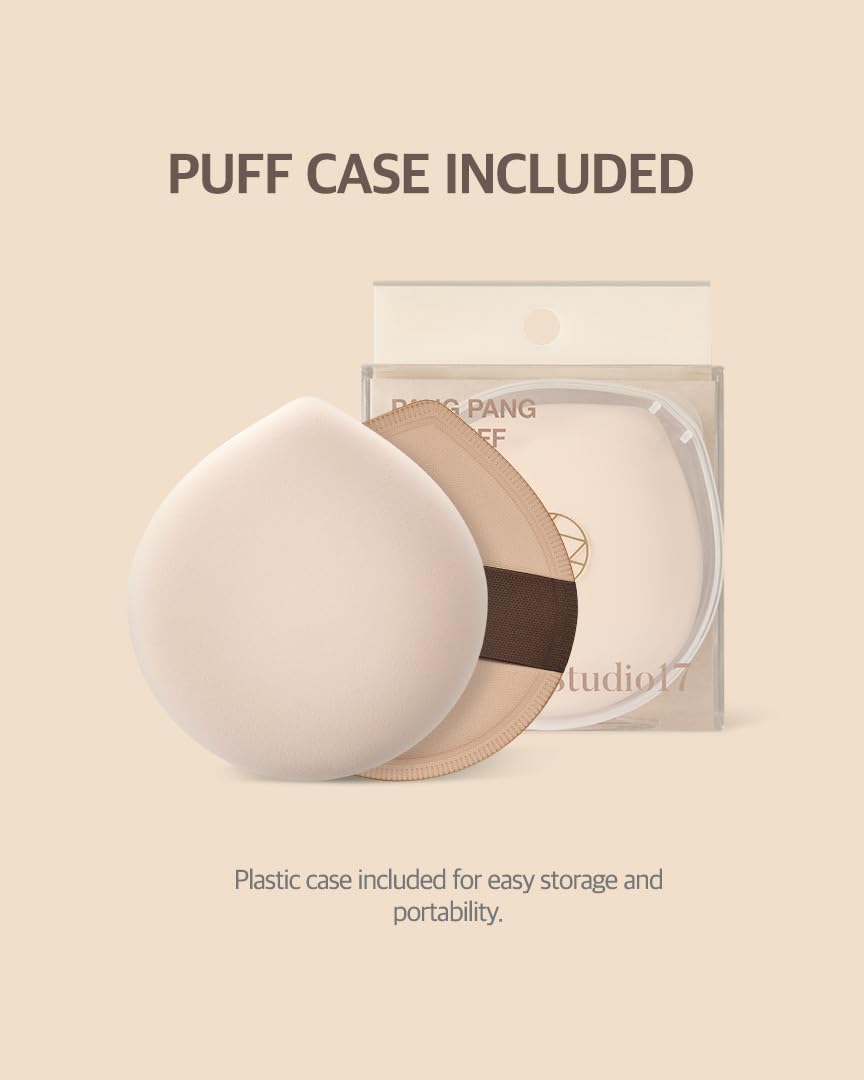 STUDIO17 puff next to coin showing 2.16 inch size for faster application