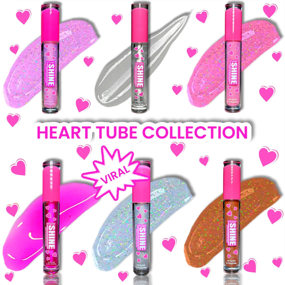 Shop Stunner Shades swatch on hand in natural light showing prismatic gloss