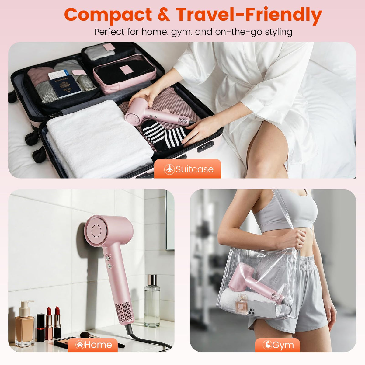 Stycozy compact in travel bag saving luggage space for trips