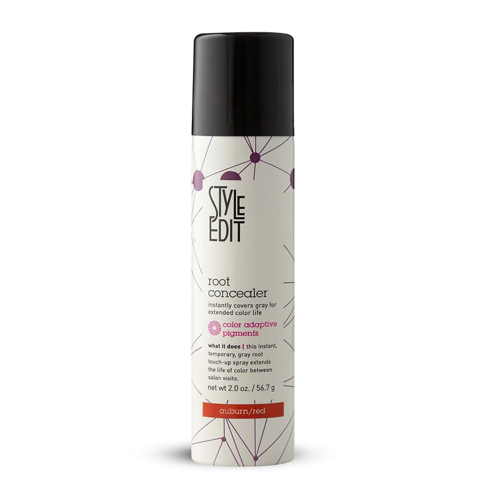 STYLE EDIT front packaging in auburn showing product benefit quick coverage