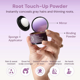 STYLE EDIT precision sponge applicator close-up for accurate gray root touch-ups