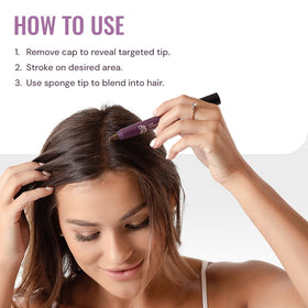 STYLE EDIT applying stick to hairline for instant gray coverage