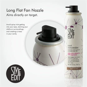 STYLE EDIT fine mist texture close-up for natural, non-sticky finish