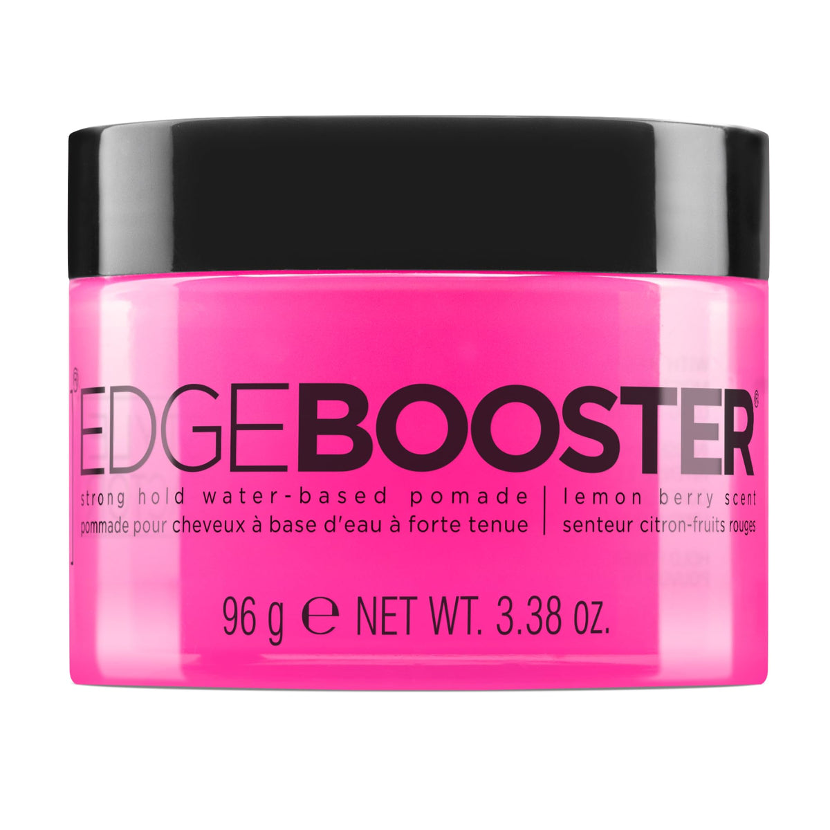 Style Factor front packaging showing jar and label, clear strong-hold benefit