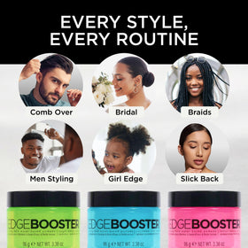 Style Factor used on styled hair demonstrating sleek, high-shine finish