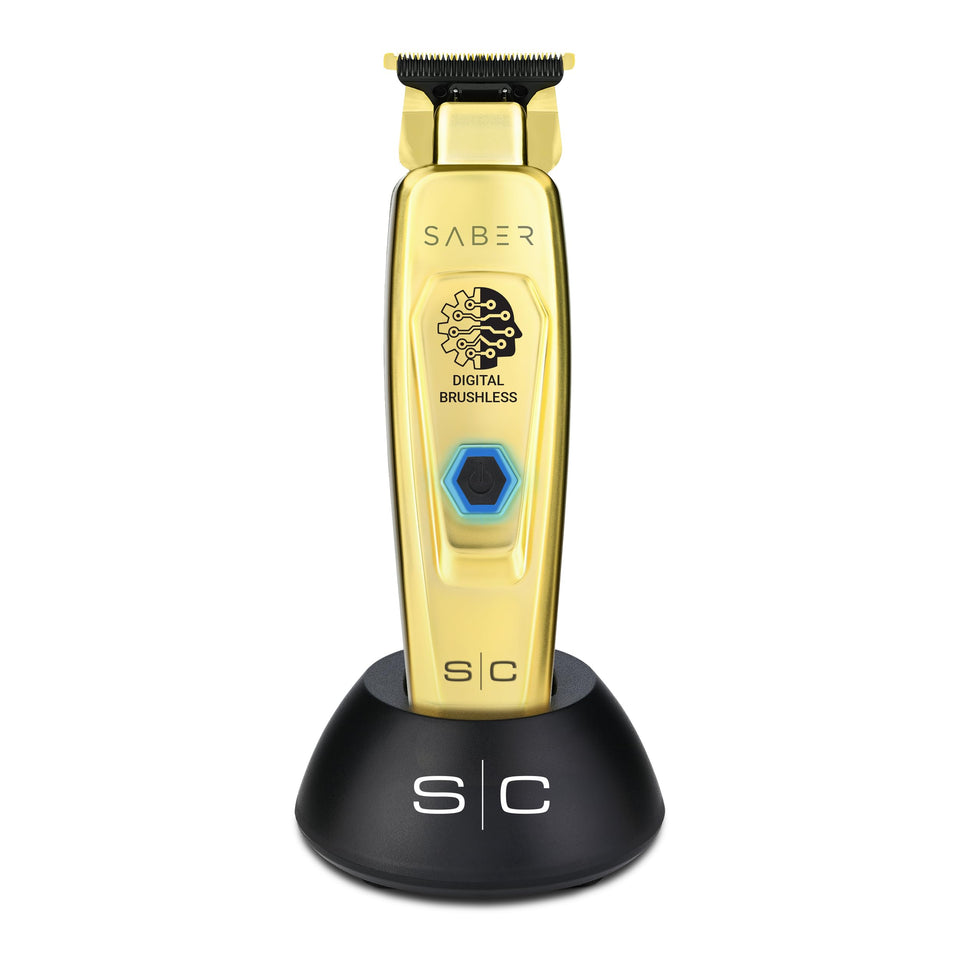 Stylecraft Saber front view gold showing sleek metal body and professional look benefit precision