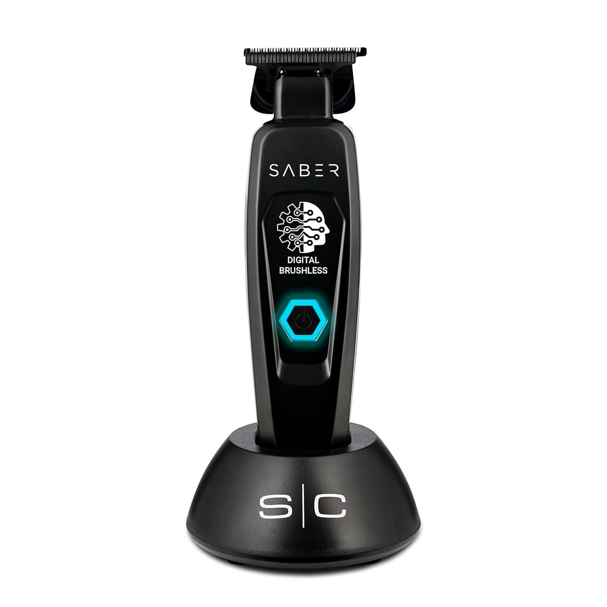 Stylecraft Saber front view showing metal body and ergonomic shape for professional control