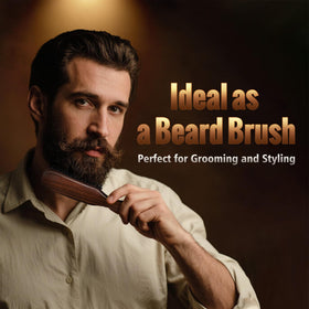 STYLEMATE brush on bathroom counter conveying premium grooming routine