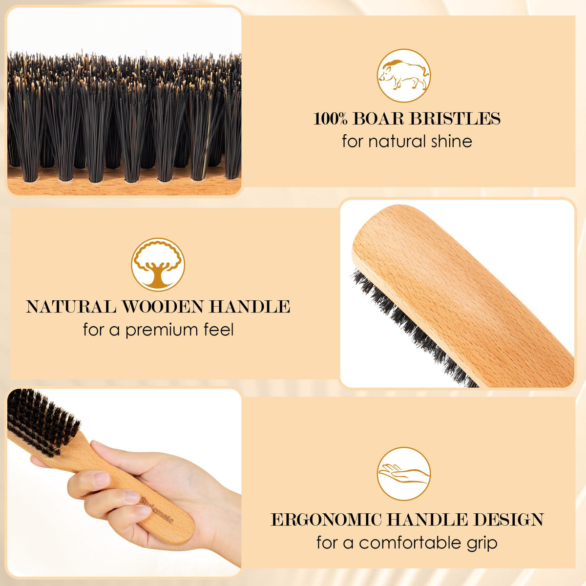 STYLEMATE brushing fine hair to demonstrate smoothing and reduced tangles