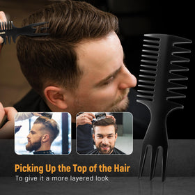 STYLEMATE fish-tail tail comb detail for precise sectioning and lift