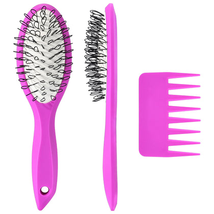 STYLEMATE front view of brush and comb showing compact kit and easy storage benefit