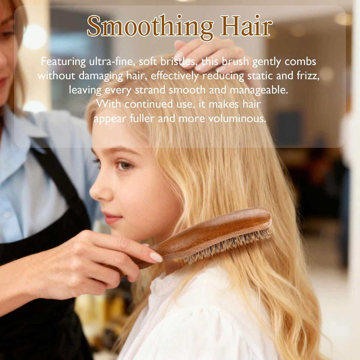 STYLEMATE finished slick-back hairstyle demonstrating smoother, polished look