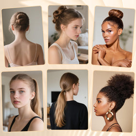 STYLEMATE model creating slick-back style showing polished, controlled finish
