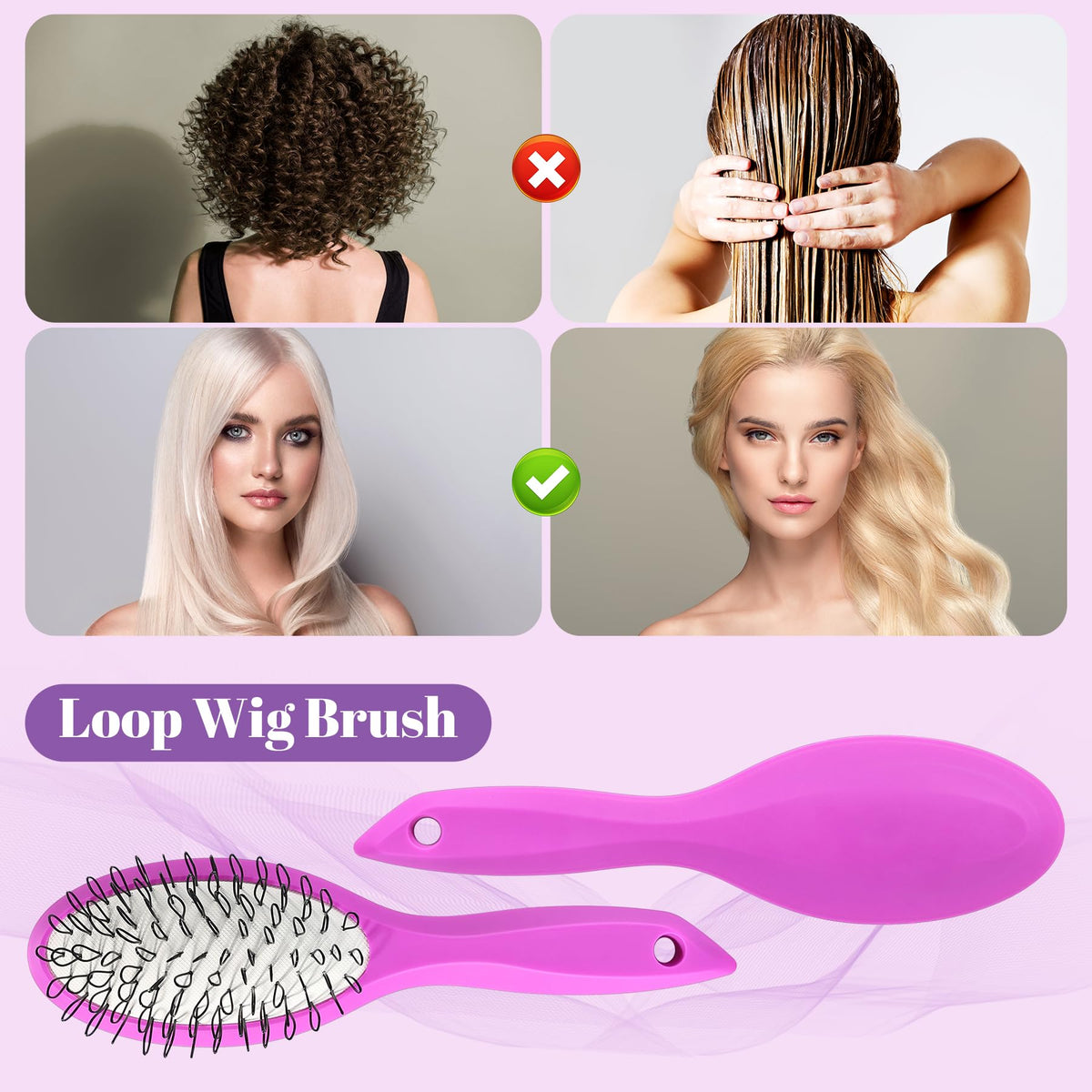 STYLEMATE wide-tooth comb teeth detail preventing fiber damage and smoothing knots