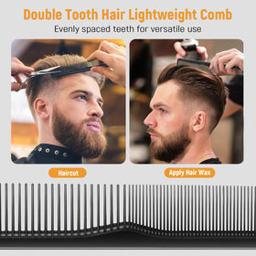 STYLEMATE wide-tooth comb teeth showing texture control for thicker hair