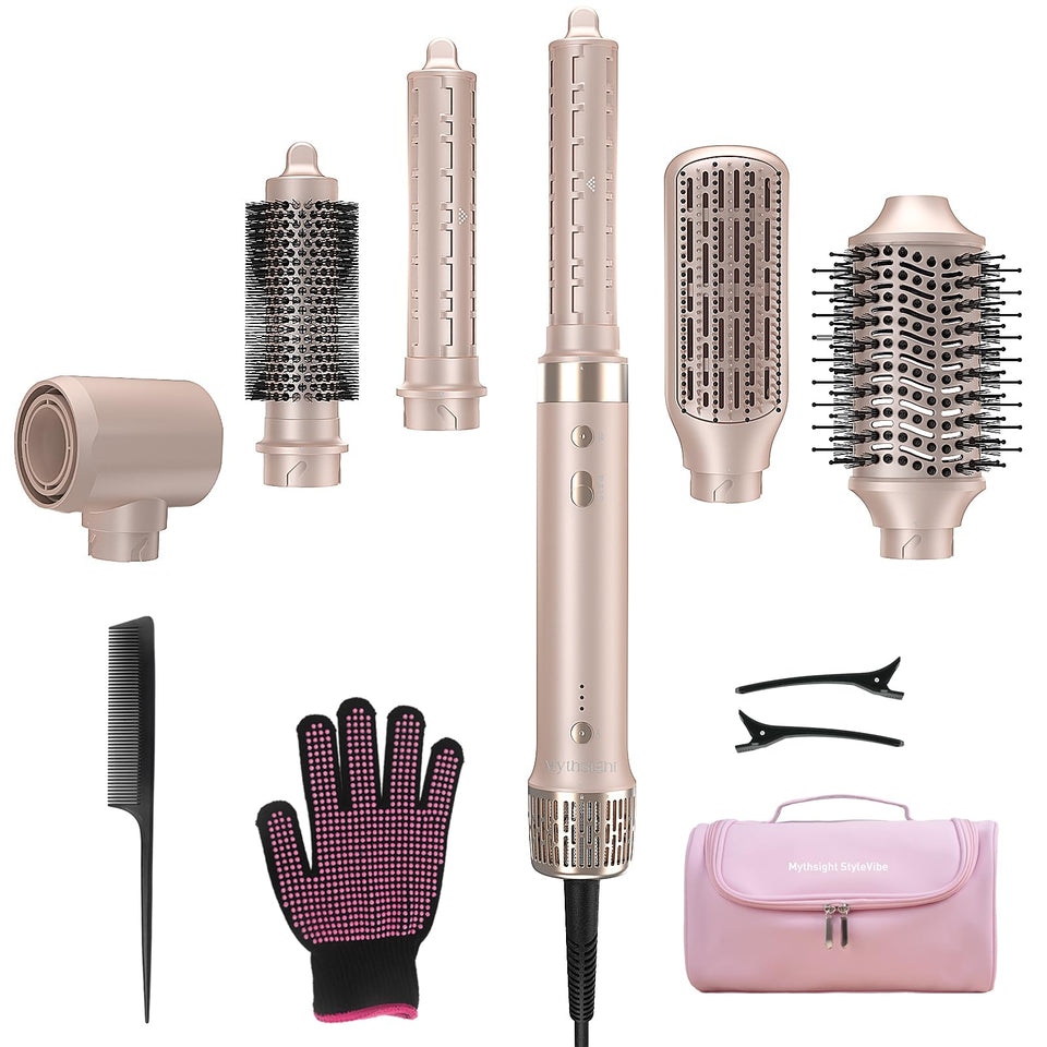 StyleVibe front view with attachments showing versatility and compact storage benefit