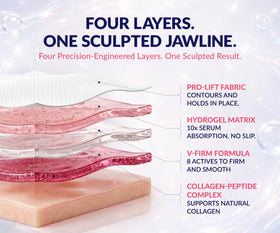 Stylia mask worn while lying down illustrating overnight use benefit
