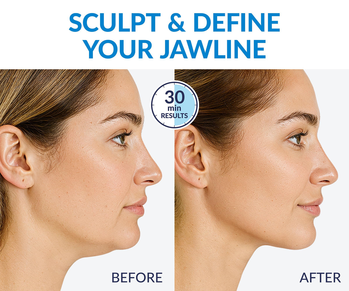 stylia diagram of dual-zone design illustrating lift and coverage across jawline