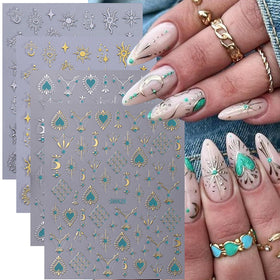 STZPRONAIL detailed snake and flame sticker emphasizing gothic statement look