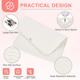 Suafrnut mat holding curling iron and flat iron protecting surface