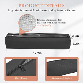Suafrnut flat iron packed inside bag showing safe transport benefit