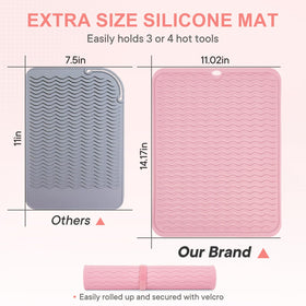 Suafrnut rolled mat secured with Velcro for compact travel and easy packing
