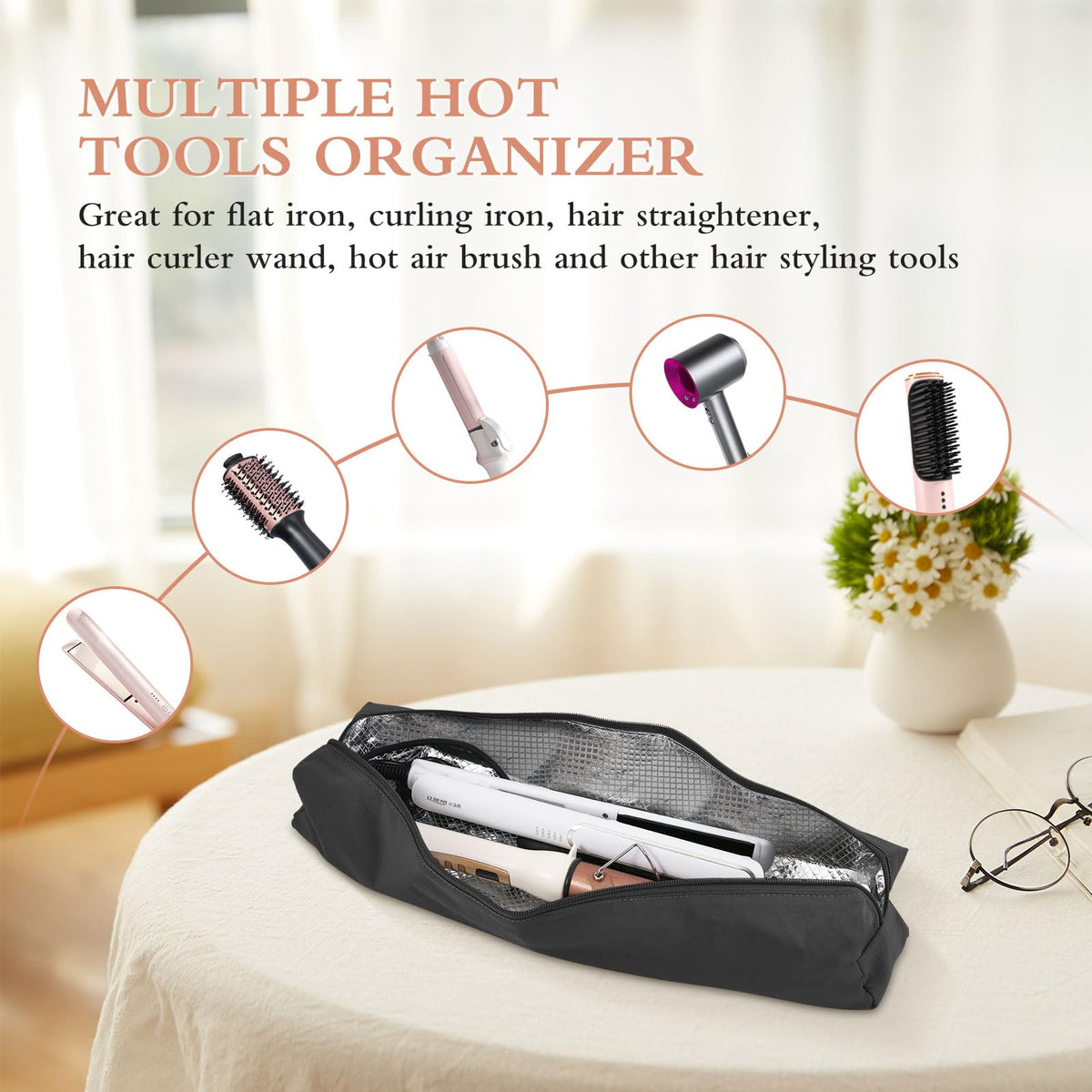Suafrnut bag next to hand showing lightweight travel-friendly benefit